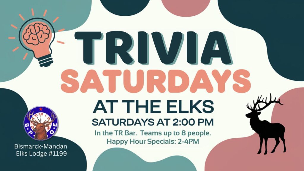 Trivia Saturdays at Elks Lodge #1199