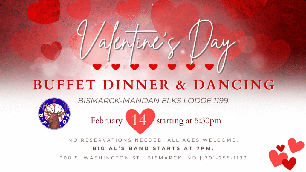 Elks Valentine's Day Buffet Dinner & Dance